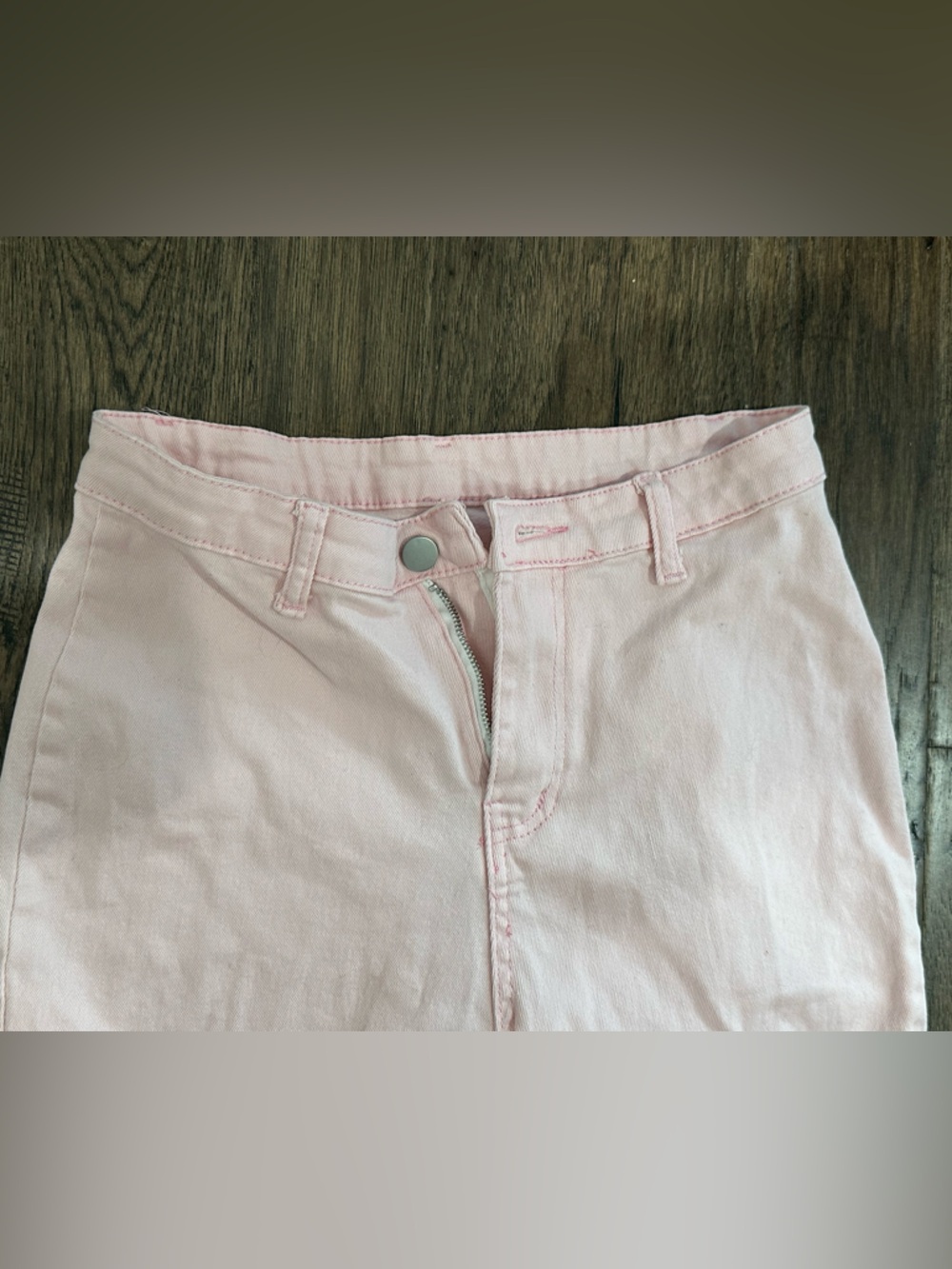 Light Pink Flared Jeans SHEIN - Picture 3 of 7